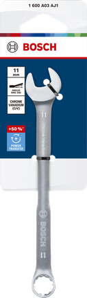 Kunci kombinasi Bosch 11 mm krom vanadium.